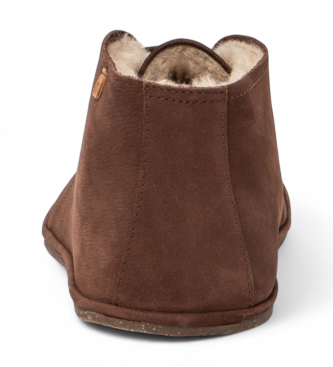 El Naturalista Pleasant brown leather ankle boots