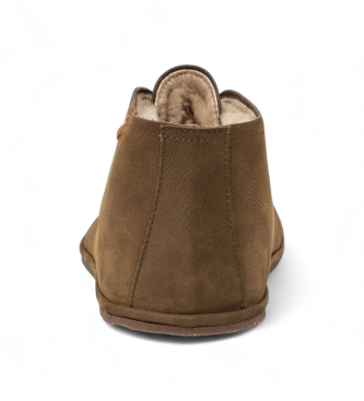 El Naturalista Pleasant green leather ankle boots