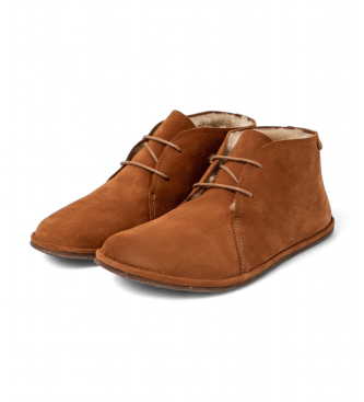 El Naturalista Pleasant brown leather ankle boots