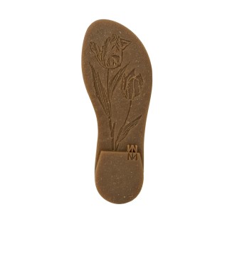 El Naturalista Skórzane sandały N5691 Multi Leather Tonami brązowe