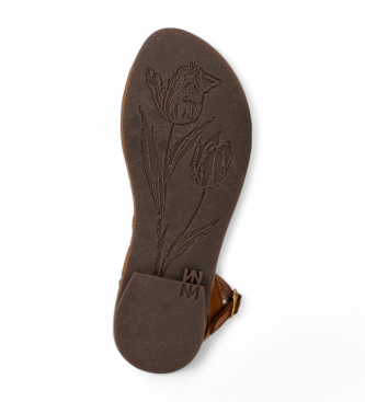 El Naturalista N5693 Sandali Tulip in pelle marrone