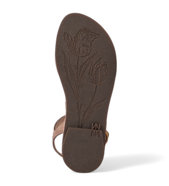 El Naturalista Usnjeni sandali N5693 Tulip russet rdeča