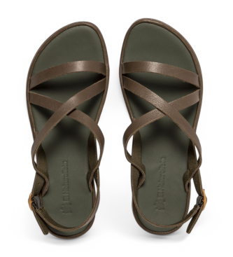 El Naturalista Leather sandals N5694 Tulip green