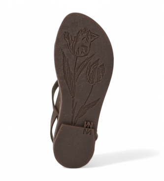 El Naturalista Leather sandals N5694 Tulip green