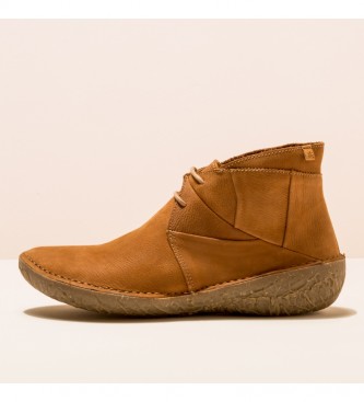 El Naturalista Leather ankle boots N5730 Borago camel