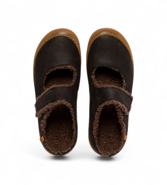 El Naturalista Sapatilhas de ballet em pele N5739 preto
