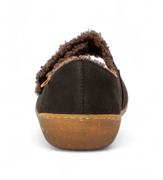 El Naturalista Sapatilhas de ballet em pele N5739 preto