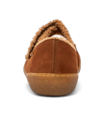 El Naturalista Sapatos de ballet em pele castanha N5739