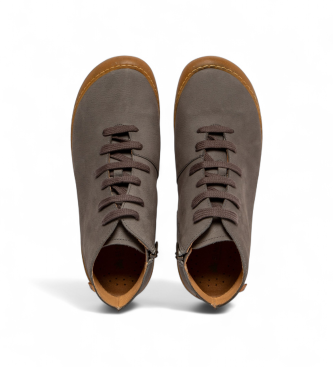 El Naturalista Leather ankle boots N5746 grey