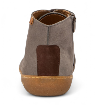 El Naturalista Leather ankle boots N5746 grey