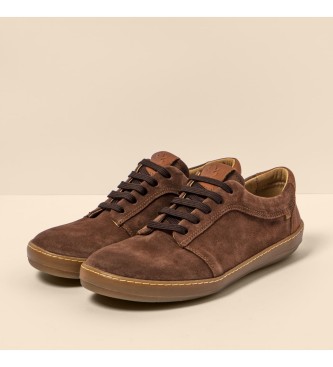 El Naturalista Sapatos de couro N5753 Camura de seda Chocolate