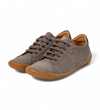 El Naturalista Pawikan grey leather shoes