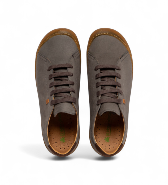El Naturalista Pawikan grey leather shoes