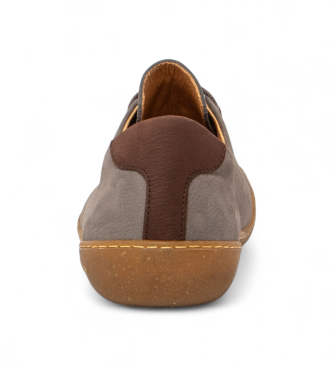 El Naturalista Pawikan grey leather shoes