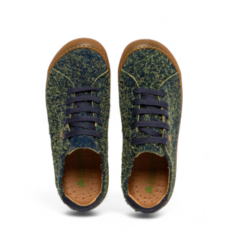 El Naturalista Wulf greenish blue leather shoes