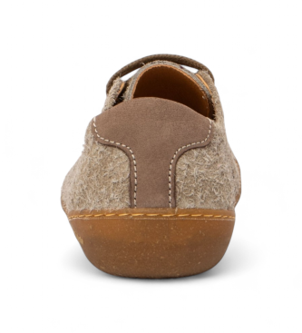 El Naturalista Wulf taupe leather shoes