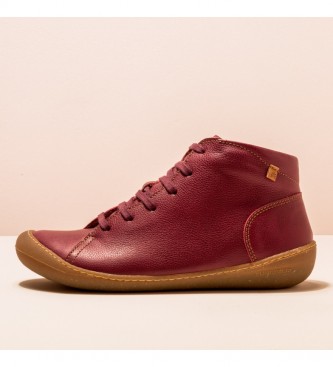 El Naturalista Leather ankle boots N5773 Natural Grain Cherry/Pawikan
