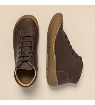 El Naturalista Black leather ankle boots