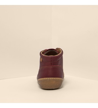 El Naturalista Bottines en cuir bourgogne