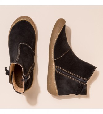 El Naturalista Skórzane buty za kostkę N5774 Pawikan czarne 