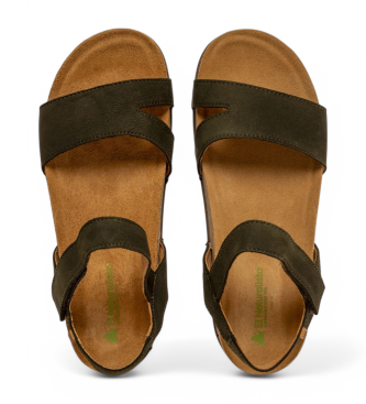 El Naturalista Leren sandalen N5790 Balance groen