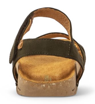 El Naturalista Leren sandalen N5790 Balance groen