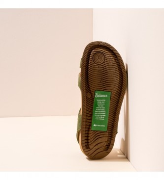 El Naturalista Leren sandalen N5790 Balance groen