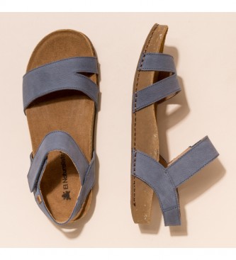 El Naturalista Leren sandalen N5790 Balance blauw
