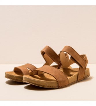 El Naturalista Brown leather sandals N5790 Balance
