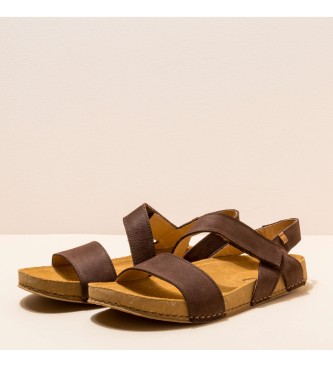 El Naturalista Sand�lias de couro Pleasant Brown Balance castanho