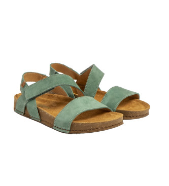 El Naturalista Leather Sandals N5791 Balance green