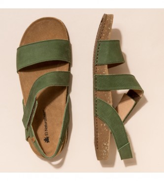 El Naturalista Leather sandals N5791 Balance green