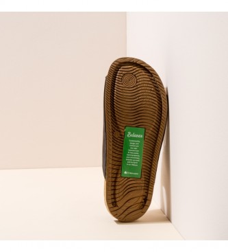 El Naturalista Sand�lias de couro N5794 Balan�o preto