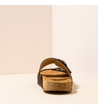 El Naturalista Sand�lias de couro N5794 Balan�o preto