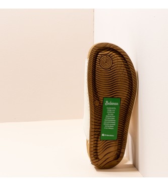 El Naturalista Bioquick White Balance White leather sandals