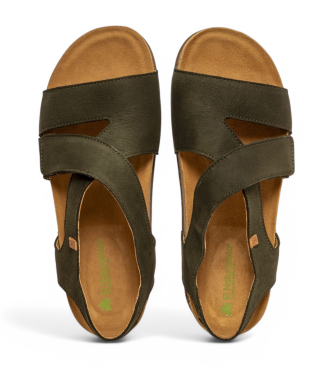 El Naturalista Leather sandals N5799  Balance green