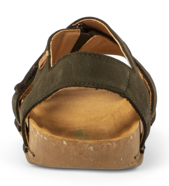El Naturalista Leather sandals N5799  Balance green