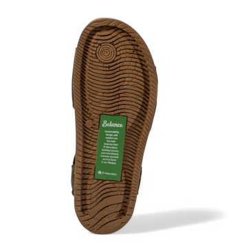 El Naturalista Leather sandals N5799  Balance green