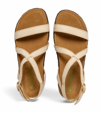El Naturalista Leather sandals N5802 Panglao beige