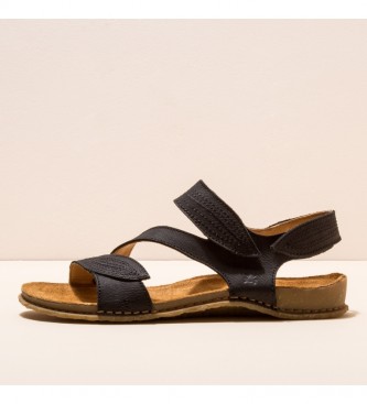 El Naturalista Leather sandals N5810 Panglao black
