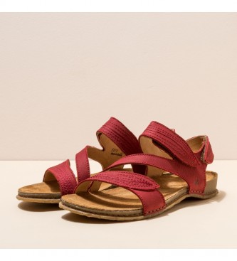 El Naturalista Leather sandals N5810 Panglao red