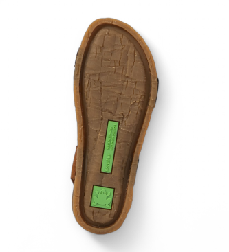 El Naturalista Leren sandalen N5810S Panglao bruin, groen