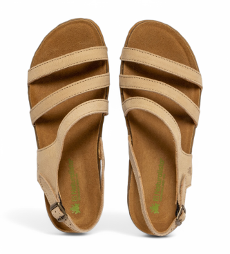 El Naturalista Leren sandalen N5811 Panglao beige