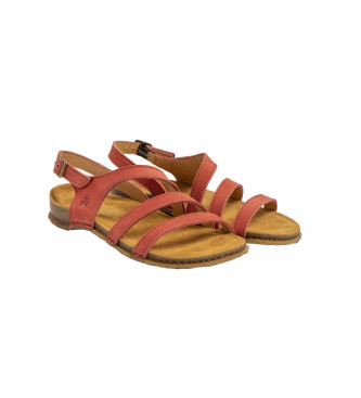 El Naturalista Sandales en cuir N5811 Panglao rouge