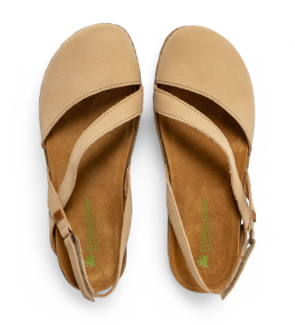 El Naturalista Leather sandals N5813 Panglao beige