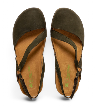 El Naturalista Sandales en cuir N5813 Panglao vert