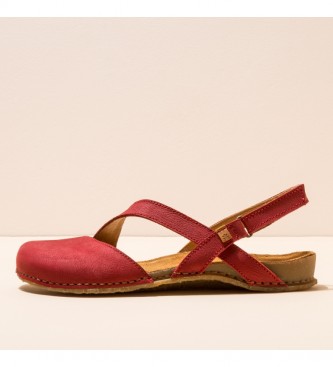 El Naturalista Leather sandals N5813 Pleasant Panglao red