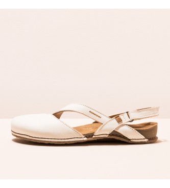 El Naturalista Bioquick White Panglao sandales en cuir blanc