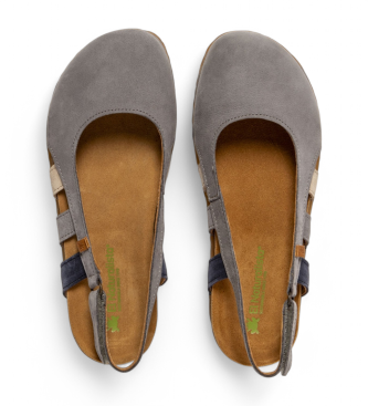 El Naturalista N5817 Panglao sandali in pelle grigio blu