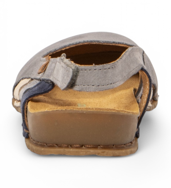 El Naturalista N5817 Panglao sandali in pelle grigio blu